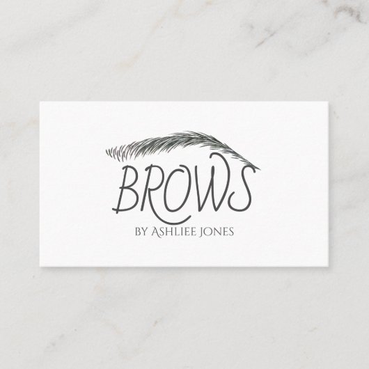 Microblading, Eyebrows, Tattoo, Permanente Makeup Visitekaartje (Voorkant)