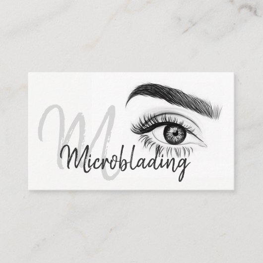 Microblading, Eyebrows, Tattoo, Permanente Makeup Visitekaartje (Voorkant)