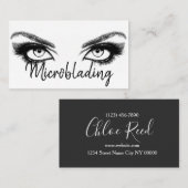 Microblading, Eyebrows, Tattoo, Permanente Makeup Visitekaartje (Voorkant / Achterkant)