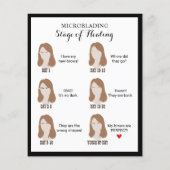 Microblading Natercare Instruction Classy Framed Flyer (Achterkant)