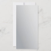 Microblading Nazorg Metaal Grijs Minimale Gradiënt Bedankkaart (Achterkant)