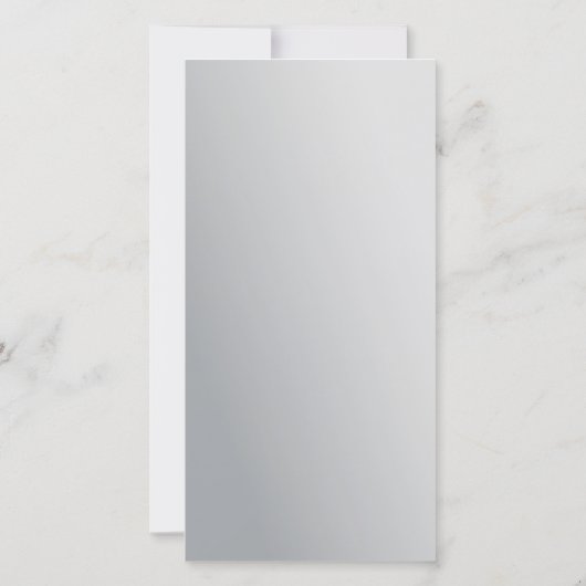 Microblading Nazorg Metaal Grijs Minimale Gradiënt Bedankkaart (Achterkant)