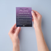 Microblading Verzorgingsinstructie Elegant Paars Flyer (Hand)