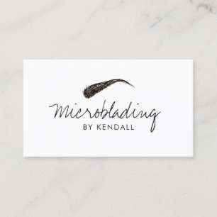 Microblading Wenkbrauwsymbool Permanente Make-up K Visitekaartje