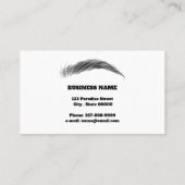 Microblague artiste en carte de visite de couleur  (Dos)