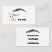 Microblague artiste en carte de visite de couleur  (Devant / Derrière)