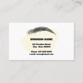 Microblague artiste en carte de visite de couleur  (Dos)