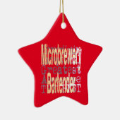 Microbwery Bartender Extraordinaire Keramisch Ornament (Rechts)