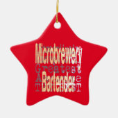 Microbwery Bartender Extraordinaire Keramisch Ornament (Voorkant)