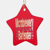 Microbwery Bartender Extraordinaire Keramisch Ornament (Links)
