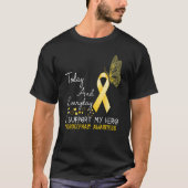 Microcephaly Awareness I Support My Hero Butterfly T-shirt (Voorkant)