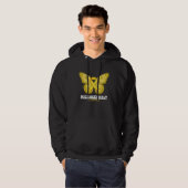 Microcephaly Awareness Month Yellow Ribbon Butterf Hoodie (Voorkant volledig)