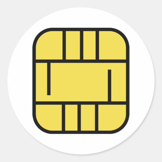 microchipkaart ronde sticker (Voorkant)