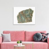 Microcline, variëteit Amazoniet, Ontario, Canada Canvas Afdruk (Insitu (Woonkamer))