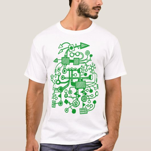 Microcosm Macrocosm - Grass Green T-shirt (Voorkant)