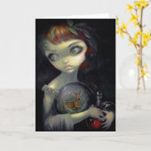 "Microcosme : Carte de voeux de faon" (Fleur jaune)