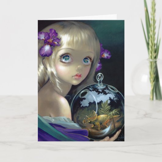 "Microcosme : Carte de voeux de Triceratops" (Devant)