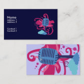 Microfoon Art Explosion Visitekaartjes (Voorkant / Achterkant)