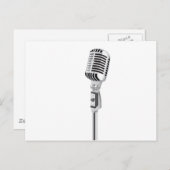  microfoon briefkaart (Voorkant / Achterkant)