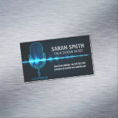 microfoon | Digitale geluidsgolf Magnetisch Visitekaartje (Voorbeeld)