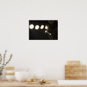 Microfoon en spotlichten poster (Keuken)