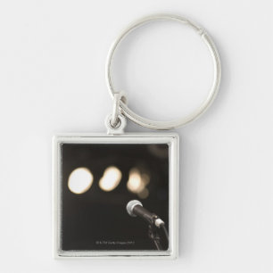 Microfoon en spotlichten sleutelhanger