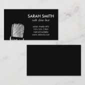 Microfoon/entertainment Visitekaartje (Voorkant / Achterkant)