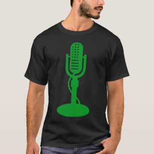 Microfoon - groen voor gras t-shirt