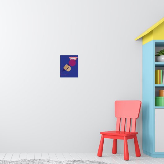 Microfoon hanteren poster (Kinderkamer 1)
