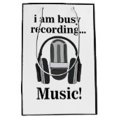 Microfoon hoofdtelefoon opnemen van muziek medium cadeauzakje (Voorkant)