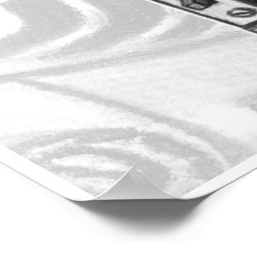 microfoon in houtskoolkunst afdrukken poster (Hoek)