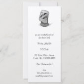 microfoon kaart (Voorkant)