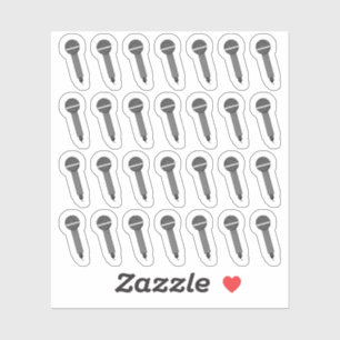 Microfoon Karaoke Concert Podcast Bujo Planner Sticker
