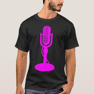 Microfoon - Magenta T-shirt