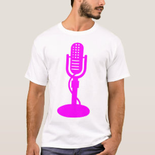 Microfoon - Magenta T-shirt