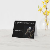 Microfoon Muziek Singer Song Note Card Kaart (Gele Bloem)