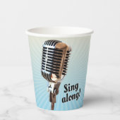 Microfoon Papieren Beker (Voorkant)