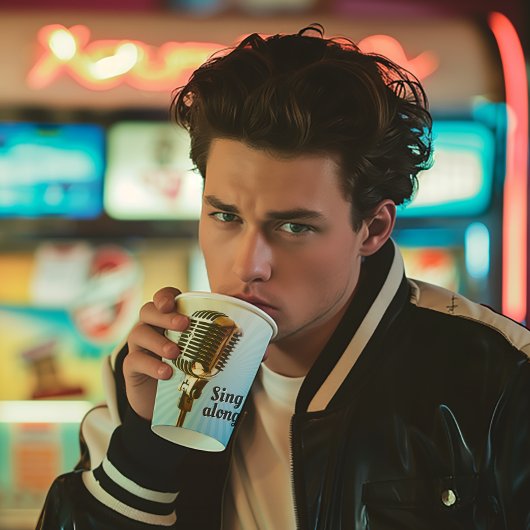 Microfoon Papieren Beker