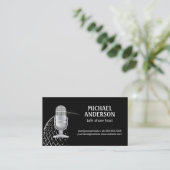 microfoon | Podcast Host Visitekaartje (Staand voorkant)