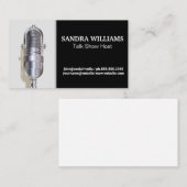 microfoon | Podcast Host Visitekaartje (Voorkant / Achterkant)