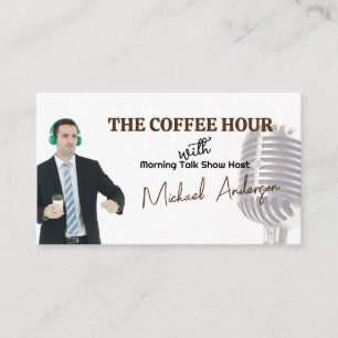 Microfoon Podcast Talkshowpresentator Visitekaartje