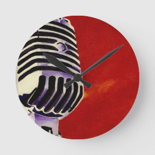 microfoon ronde klok
