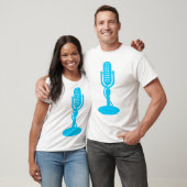 Microfoon - Sky Blue T-shirt (Unisex)