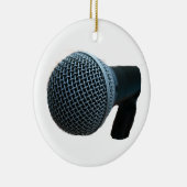 Microfoon sluit microfoonuitsnijontwerp af keramisch ornament (Rechts)