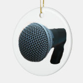 Microfoon sluit microfoonuitsnijontwerp af keramisch ornament (Links)