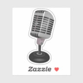 microfoon sticker (Vel)