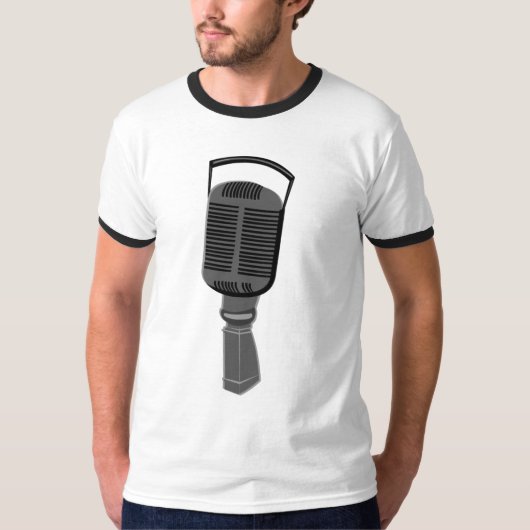 microfoon t-shirt (Voorkant)