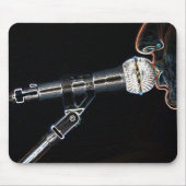 microfoon talk zanger mousepad muismat (Voorkant)