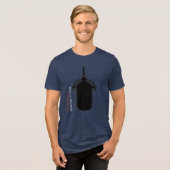 microfoon Tri-Blend shirt (Voorkant volledig)