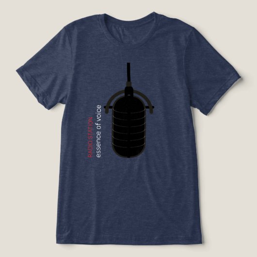 microfoon Tri-Blend shirt (Design voorkant)